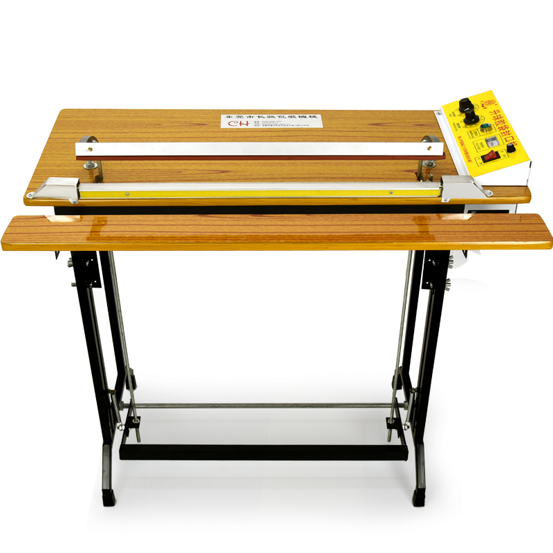 脚踏热收缩膜包装封口机 通过式塑料薄膜胶袋封切 升球脚踩切膜机