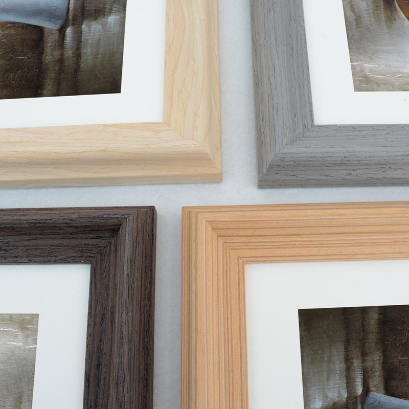美式简约实木大相框挂墙a4 a316 20 24 30寸像框油画画框装裱定制