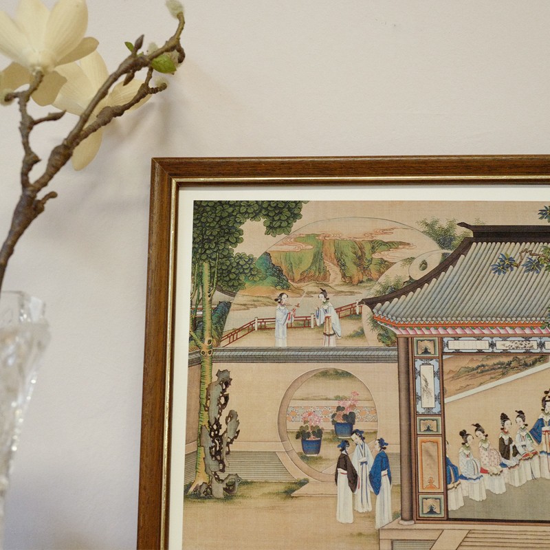 加安加丽孙温红楼梦复古新中式艺术挂画餐厅玄关墙面装饰卧室壁画