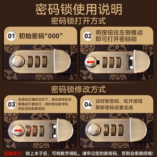 王储2024新款带密码锁存单夹票据定期活期存折本存单收纳本收集册