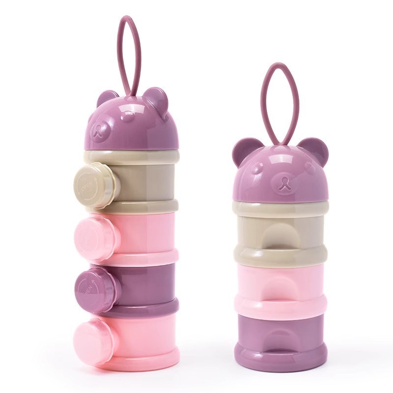 婴儿奶粉分装盒便携外出三层密封罐储存N盒宝宝米粉防潮奶粉格