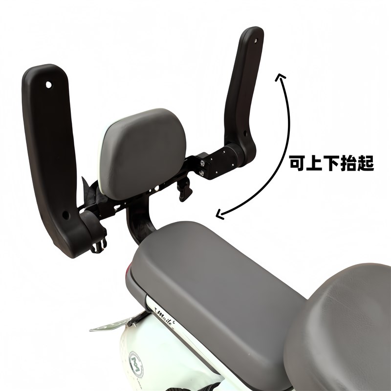 新款可折叠电动车儿童后座后置座椅安全护栏宝宝防Y摔可升降防水