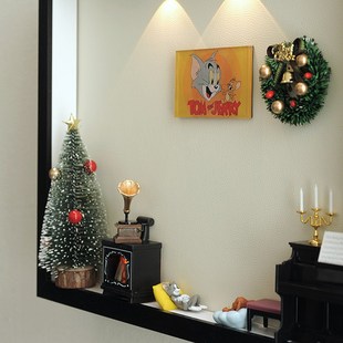 简约现代电表箱盒遮挡免打孔2025新款磁吸电表箱装饰画带灯挂画