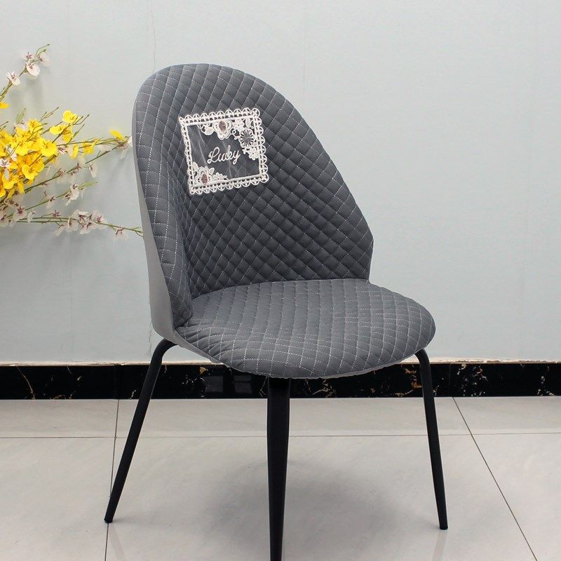 餐桌椅子套罩座椅套罩凳子罩座套弧形可旋转靠背保护套高级感轻奢