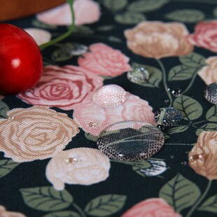 轻法式布艺盖巾防水隔油多功能装饰罩床头柜圆桌小方巾小家电盖布