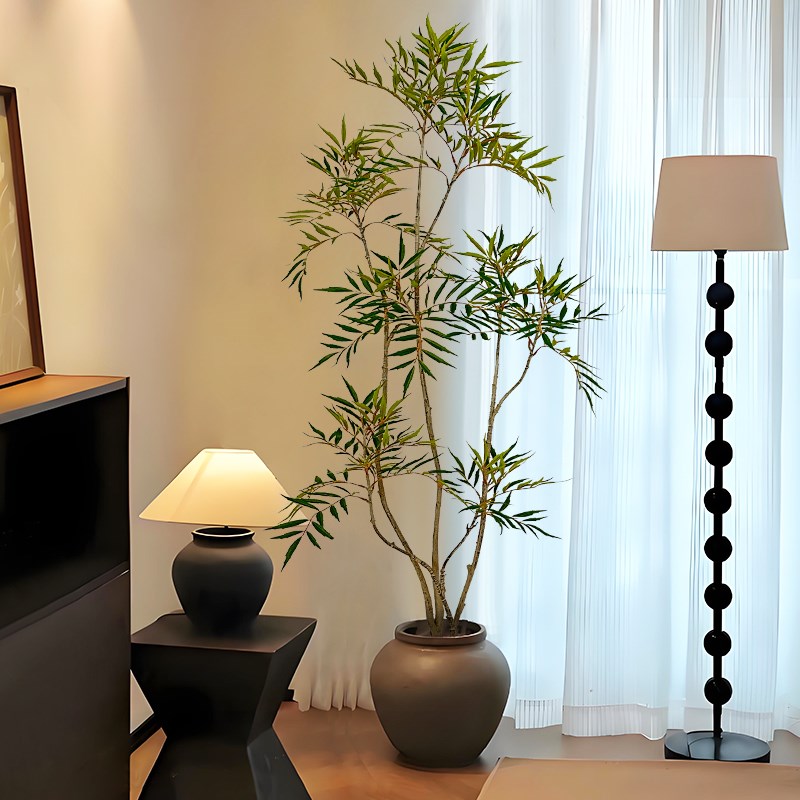 假绿植十大功劳室内高端轻u奢摆件装饰仿真落地盆栽高级感仿生植