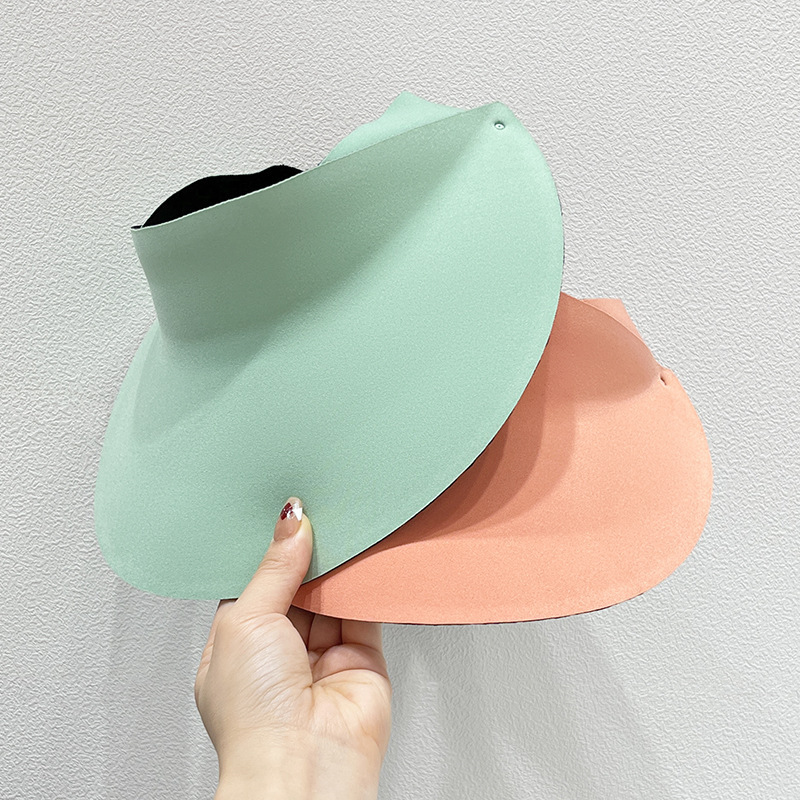 夏季跑步防晒帽子女户外运动空顶遮阳帽3D无顶帽科技无痕太阳帽潮