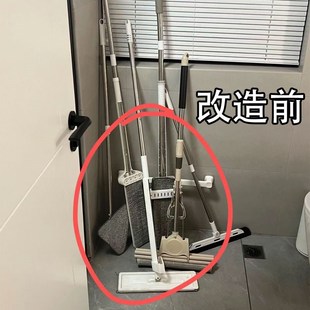 吸盘拖把壁挂夹免打孔卫生间各种神器固定挂钩拖把置物架收纳神器