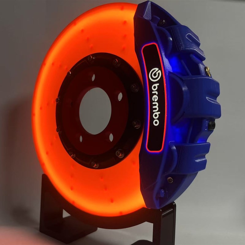 布雷博卡钳logo刹车盘灯箱LAED氛围充电桌面壁挂夜灯摆件氛围灯