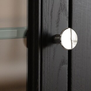 新中式钛银色单孔拉手法式衣橱柜门抽屉家具黄铜把手中古风小拉手