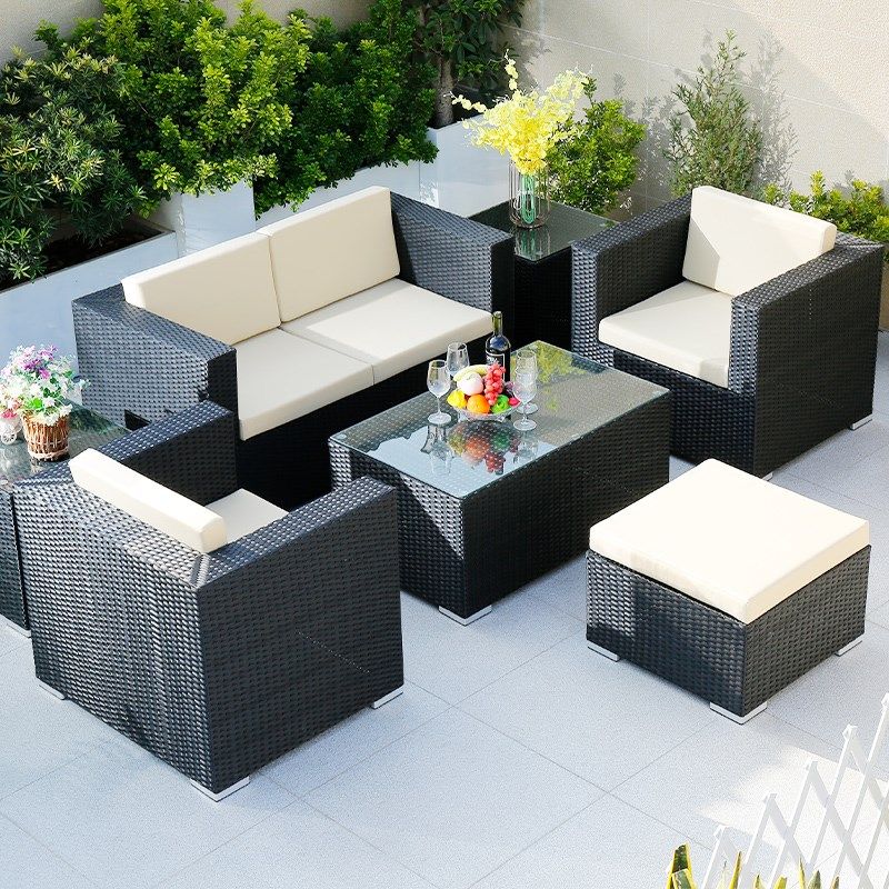 户外桌椅套装藤编沙发组合室外花园露天阳台茶桌椅别墅庭院休闲椅,住宅家具,户外沙发,淘宝优惠券,粉丝福利购,淘宝优惠卷