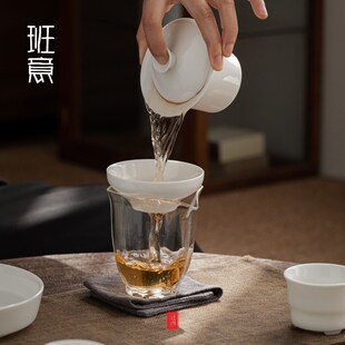 家用小套装 德化白瓷羊脂玉功夫茶具套装 客厅泡茶壶喝茶杯三才盖碗