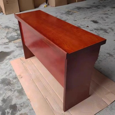 双人会议桌长条桌办公桌培训桌子油漆三人位条形桌会议室桌椅组合