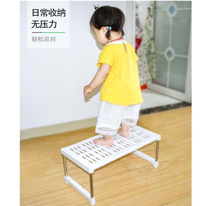 多功能可伸缩置物架厨房下水槽收纳架落地多层整理衣柜隔板隔层架