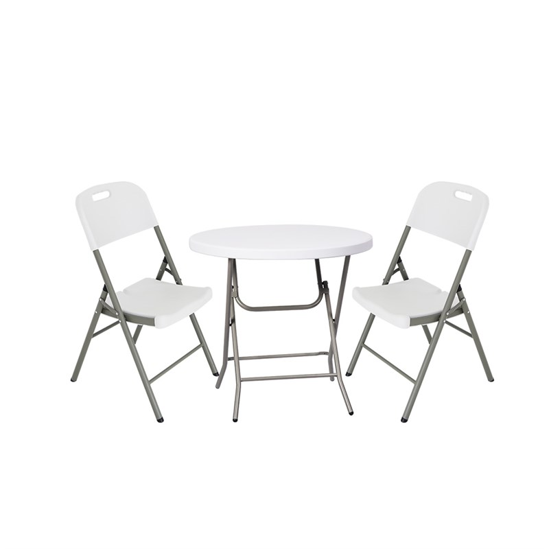 简易可折叠小圆桌阳台休闲桌椅4人家用饭桌子便携餐桌矮桌洽谈桌