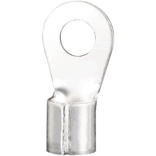 OT黄铜冷压端子黄铜圆形铜鼻子接线端子裸端头O型压线耳0.5 24MM