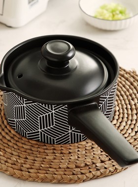 cnnb小砂锅陶瓷奶锅小号炖锅婴儿辅食锅熬粥煮面锅带手柄专用儿童