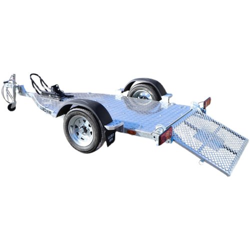 鲁舶摩托车拖车跑车重机车越野摩托车拖车架可上牌牵引后挂小拖车