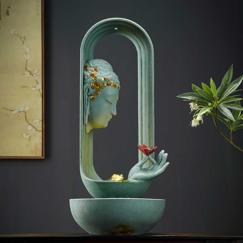 观世音释迦佛手拈花流水