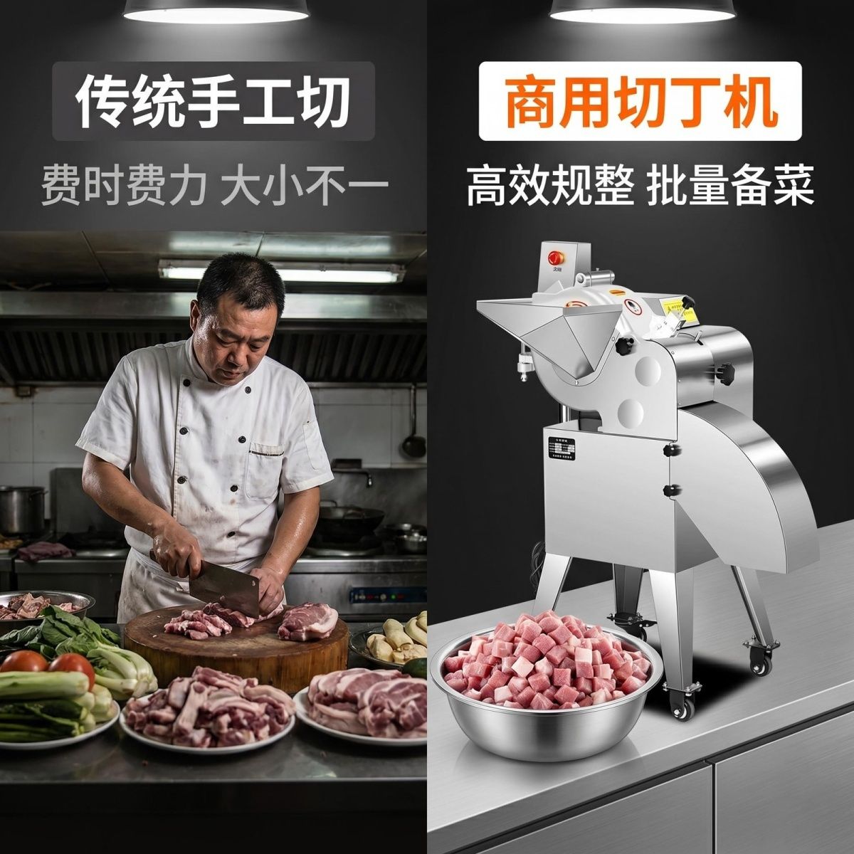 三维切丁机商用肉粒自动
