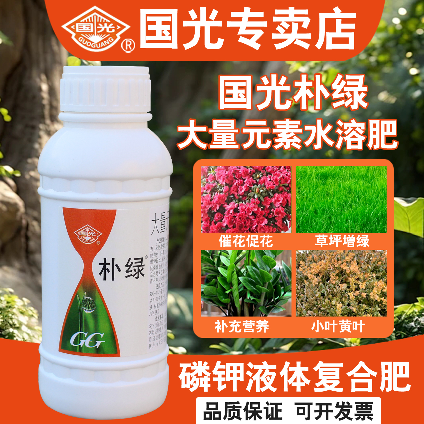 国光朴绿大微量元素铁锌硼水溶肥