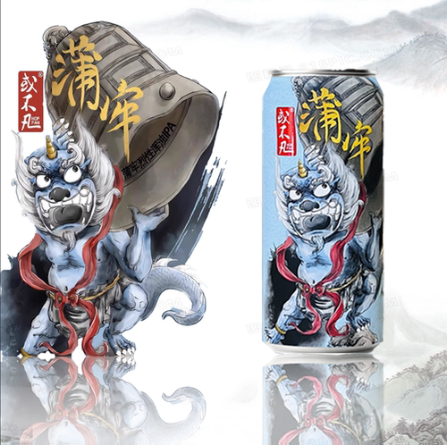 或不凡龙生九子系列 蒲牢 烈性浑浊IPA啤酒 500ML 6罐