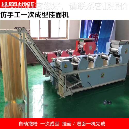 型食品机械全自动挂面/自动压面机/面机/WJS条凉皮机大 厂家机直