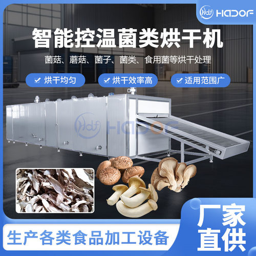 网带式香菇烘干机 空气能食用菌花菇脱水干燥机 蘑菇烘干磨粉产线