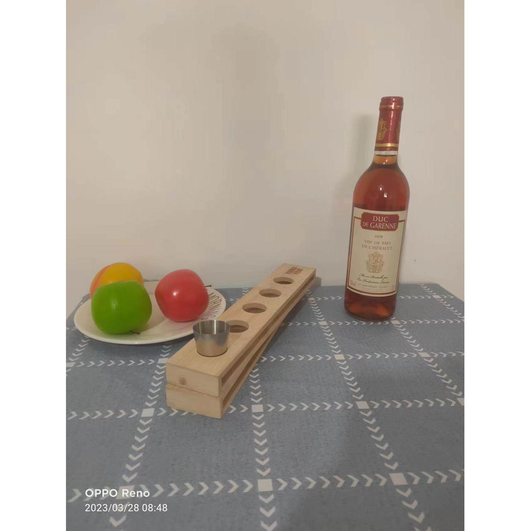 竹木酒杯架红酒杯架多功能杯架酒吧杯托款式可选印制LOGO