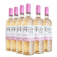 fre无醇葡萄酒脱醇白仙粉黛桃红6瓶750ml美国约会应酬舒特轻舞