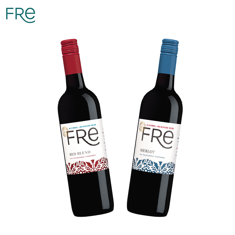 fre无醇红酒美国舒特轻舞750ml