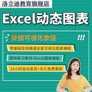 excel图表可视化大数据动态仪表excel数据处理与分析视频教程课程