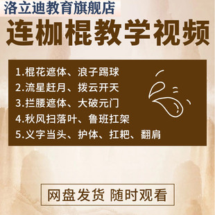 连枷棍教学视频讲解教程非遗功夫武术棍术强身健身学习课程