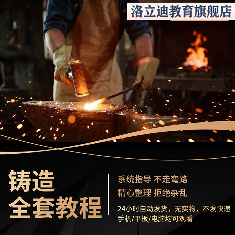 铸造工基本技能工艺培训视频教程材料成型加工造型大全消失模技术