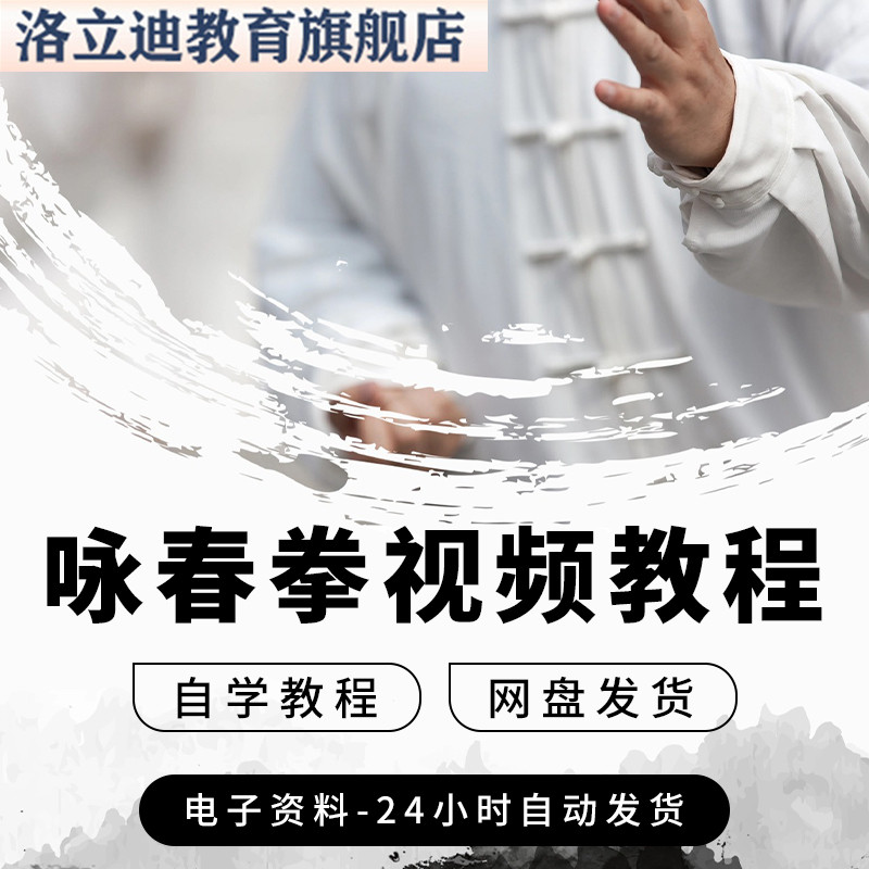 咏春拳视频教程教学木人桩教程寻桥小念头功力训练武术健身课程