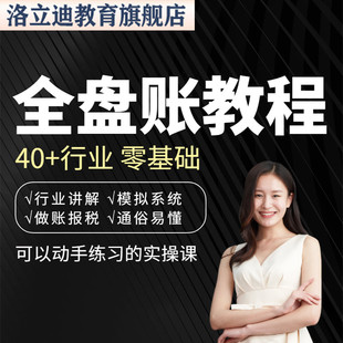 会计实务做帐报税真账实训实操教程材初级出纳网课程系统学堂