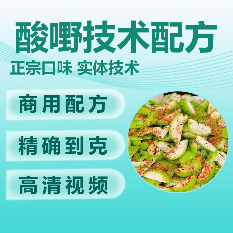 广西酸嘢技术配方腌制水果酸料调料芒果李子制作做法街边小吃项目