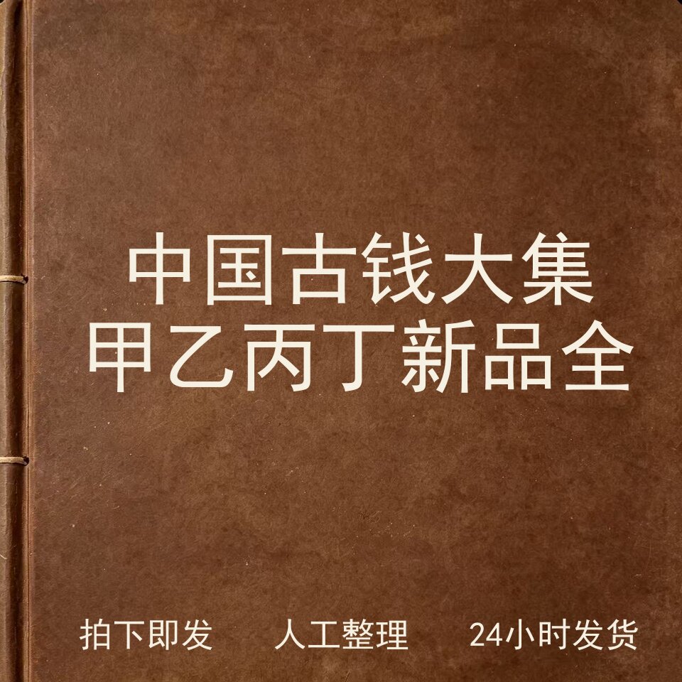 中国古钱大集甲乙丙丁新品（全5本）钱币史料兴趣参考电子版