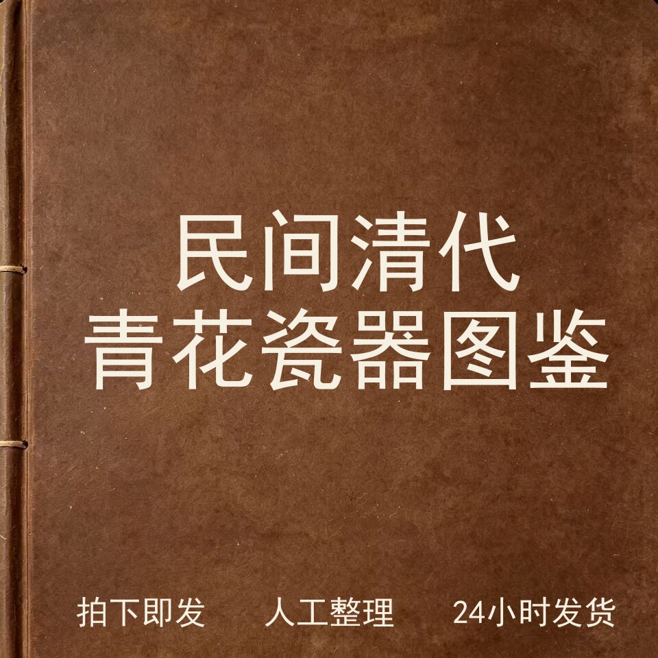 民间清代青花瓷器图鉴古器物文艺兴趣参考电子版