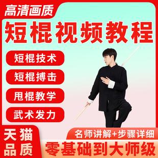 短棍教学截拳道实战视频菲律宾短棍武术表演格斗练习防身棍术教程