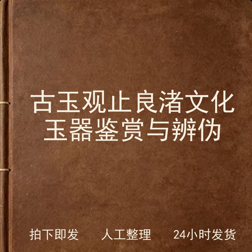 古玉观止 良渚文化玉器鉴赏与辨伪古器物文艺兴趣参考电子版
