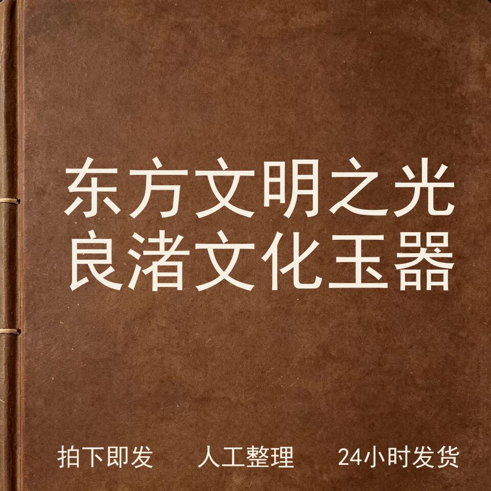 东方文明之光 良渚文化玉器古器物文艺兴趣参考电子版