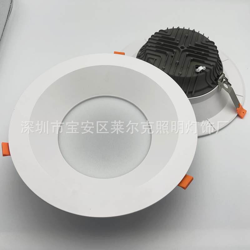 11寸led贴片筒灯外壳开孔24公分嵌入式商照筒灯地铁口散光SMD嵌灯