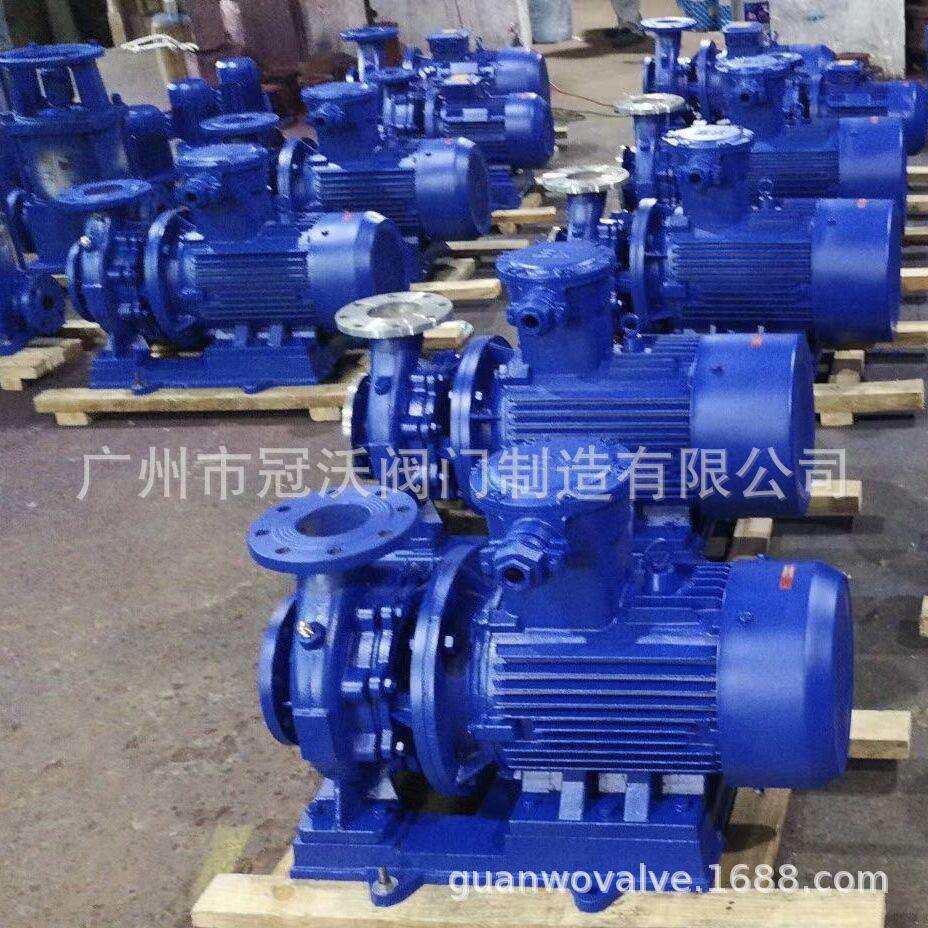 ISWD/ISWRD/ISWHD/ISWYD型卧式低转速热水循环增压管道防爆离心泵