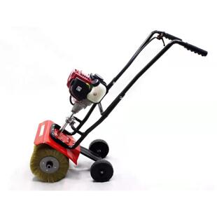 雨淋钢板打磨机工地脚手架钢管彩钢瓦除锈机小型手推汽油除锈机