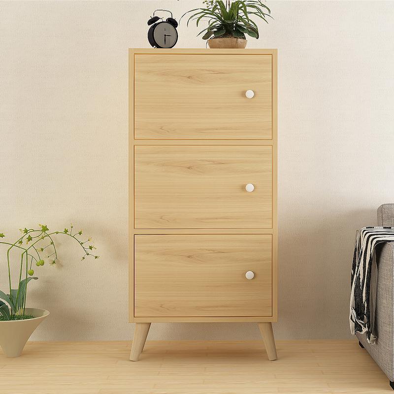 阳台置物架带门北欧自由组合书柜书架简约现代落地简易学生小书架