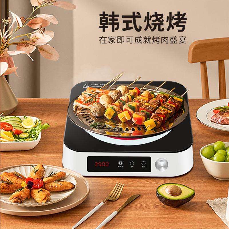 新款方形电陶炉家用爆炒不挑锅电磁炉3500W大功率节能烧烤光波炉