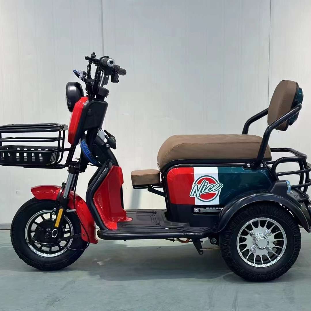 新款小型电动三轮车自带宝宝坐家用接送孩子休闲代步电动三轮车