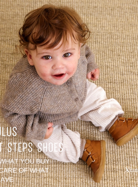 丹麦Angulus 25AW婴儿保暖初学步护趾魔术贴学步鞋柔软儿童皮鞋