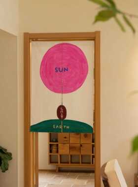 天地之间有shit 短帘半帘厕所专用门帘过道隔断帘屏风挂帘